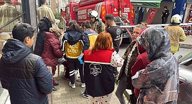 Şişli'de korkutan baca yangını