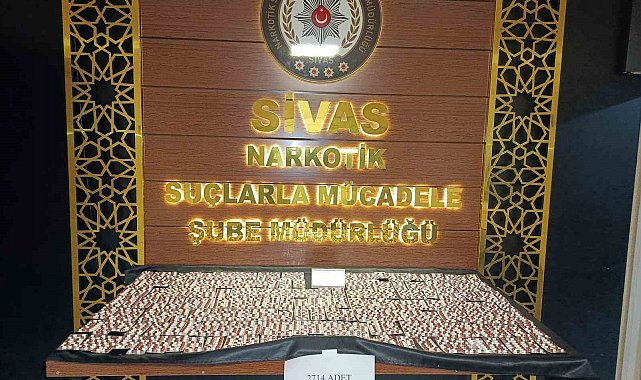 Sivas'ta binlerce uyuşturucu hap ele geçirildi