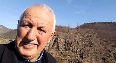 Sivas'ta dağ keçileri muhtarın cep telefonu kamerasına yakalandı