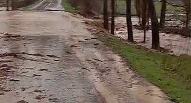 Sivas'ta kuvvetli yağış taşkınlara neden oldu