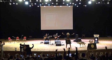 Sivas'ta Nevruz kutlamalarında renkli görüntüler: Sahneye kurtlar çıktı, şahin havada uçtu