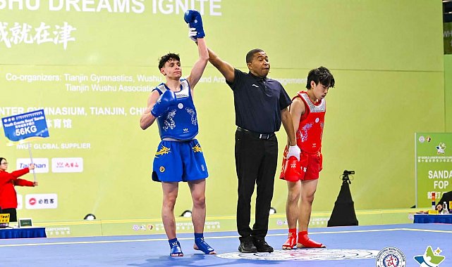 Sultangazili sporcu, Dünya Gençler Wushu Şampiyonası'nda dünya üçüncüsü oldu