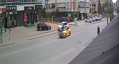 Taksi bisikletle çarpıştı: 1 yaralı