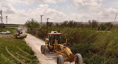 Tarsus'ta yağıştan zarar gören yollar yeniden düzenlendi