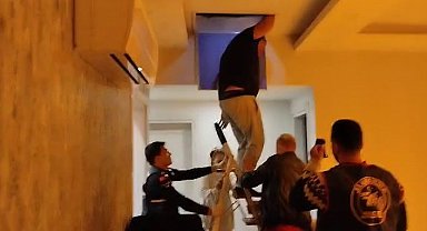 Tavan arasına saklandı jandarmadan kaçamadı