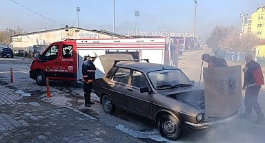 Tavşanlı'da araç yangını korkuttu