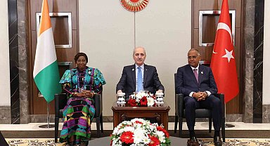 TBMM Başkanı Kurtulmuş, Fildişi Sahili Senatosu Başkanı Camara ve Ulusal Meclisi Başkanı Achi ile görüştü