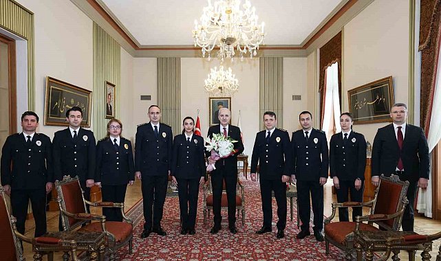 TBMM Başkanı Kurtulmuş, TBMM Koruma Daire Başkanı Çelik ve emniyet mensuplarını kabul etti