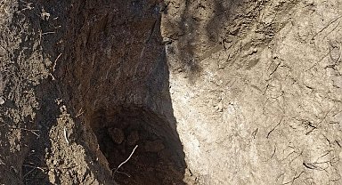 Tekirdağ'da mezarlıkta define aradılar