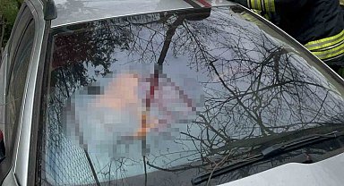 Tekirdağ'da şarampole uçan otomobilin sürücüsü hayatını kaybetti