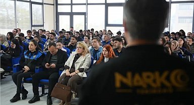 Tekirdağ'da Üniversite öğrencilerine Narko gençlik bilgilendirmesi