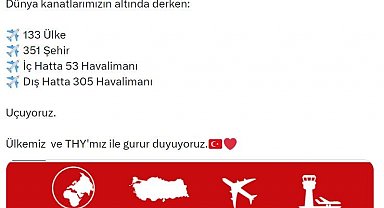 THY, 133 ülkede 358 havalimanına uçuş düzenliyor