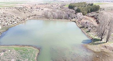 Tomarza'da yağışlar barajları doldurdu, çiftçinin yüzü güldü