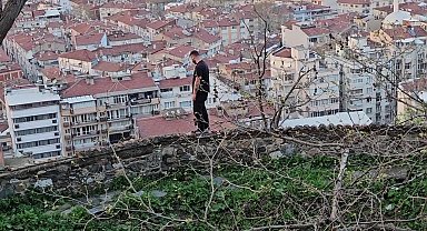 Tophane surlarında korku dolu anlar, 4 saat ikna edilmeye çalışıldı, düştü yaralandı