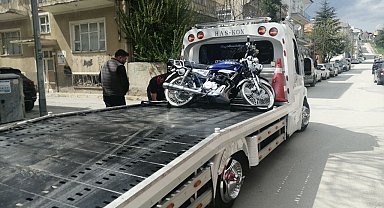 Trafik denetiminde 2 motosiklet sürücüsüne 254 bin TL ceza