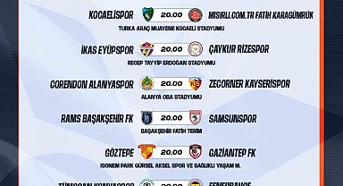 Trendyol Süper Lig'de 33. hafta programı belli oldu