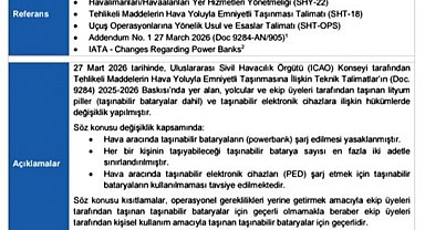 Uçuşlarda 'powerbank' kullanımına yeni düzenleme