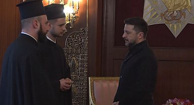 Ukrayna Devlet Başkanı Zelenskiy'den Rum Patrikhanesi'ne ziyaret