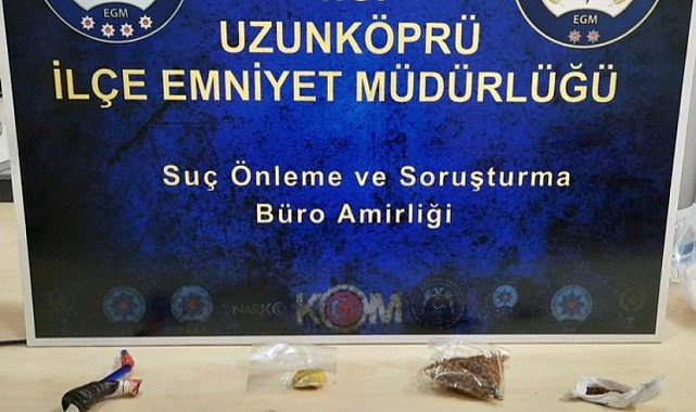 Uzunköprü'de uyuşturucu operasyonu: Şüpheli tutuklandı