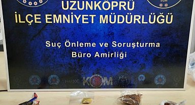 Uzunköprü'de uyuşturucu operasyonu: Şüpheli tutuklandı