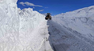 Van'da 5 metreyi bulan karda yol açma çalışması