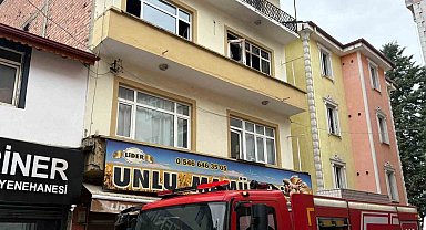 Vezirköprü'de daire yangını