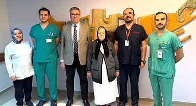 Vücudundan 3,7 kiloluk tümör çıkartılan hasta sağlığına kavuştu