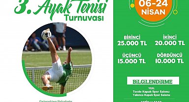 Yeşilyurt Belediyesi, 3. Ayak Tenisi Turnuvası düzenliyor
