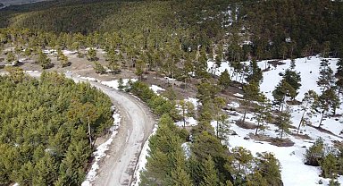 Yozgat'ın yükseklerinde kış ve bahar bir arada yaşanıyor