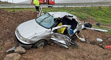 Yozgat'ta otomobil takla attı, 1 kişi hayatını kaybetti