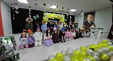 Zonguldak'ta miniklerden renkli mesaj, şapkalarıyla empati vurgusu yaptılar