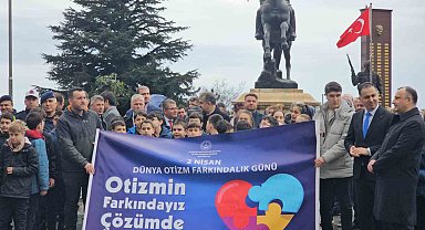 Zonguldak'ta otizm farkındalığı için gökyüzüne balon bıraktılar