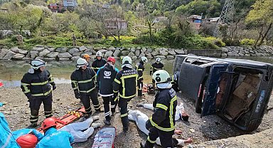 Zonguldak'taki sel ve taşkın tatbikatı gerçeğini aratmadı