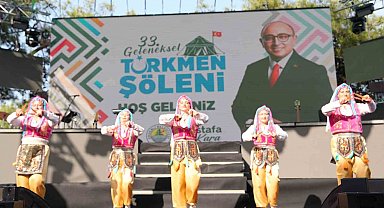 33. Geleneksel Türkmen Şöleni'ne binlerce kişi katıldı