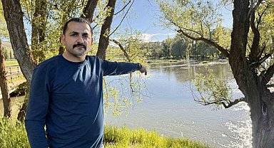 'Su akar yolunu bulur' ifadesi gerçek oldu, Yılmaz ırmağı taştı tarım arazileri sular altında kaldı