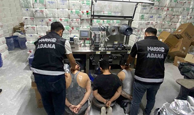 Adana'da dev operasyon: 4 milyon uyuşturucu hap ile 3 ton 994 kilogram etken madde ele geçirildi