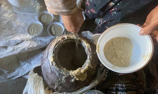 Ağrı'da asırlık bayram geleneği: Halise kazanları sabaha kadar kaynadı