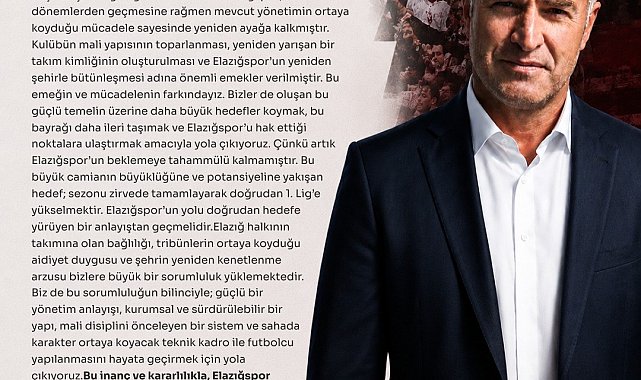 Ahmet Toprak, Elazığspor başkanlığına adaylığını açıkladı