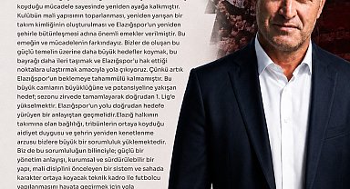 Ahmet Toprak, Elazığspor başkanlığına adaylığını açıkladı