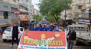 Aliağa'da 1 Mayıs kutlandı
