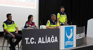 Aliağa'da güvenli sürüş ve şiddetle mücadele semineri
