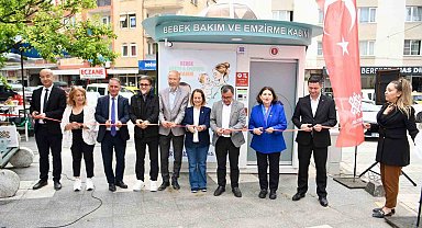 Altıeylül'de bebek bakım ve emzirme kabinleri açıldı