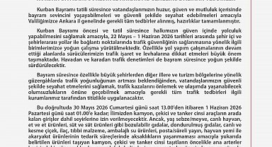 Ankara'da bayramda 24 binin üzerinde emniyet ve jandarma personeli görev başında olacak
