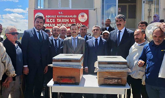 Aşkale'de arıcılığa büyük destek: 50 üreticiye hibeli kovan dağıtıldı