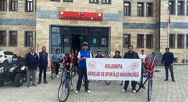 Aslanapa'da bisiklet turu düzenlendi