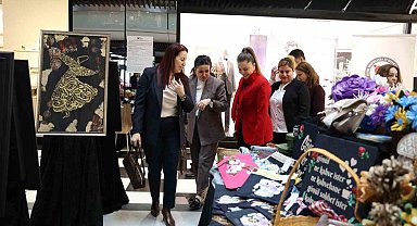 AVM'de el emeği ürünler sergilendi