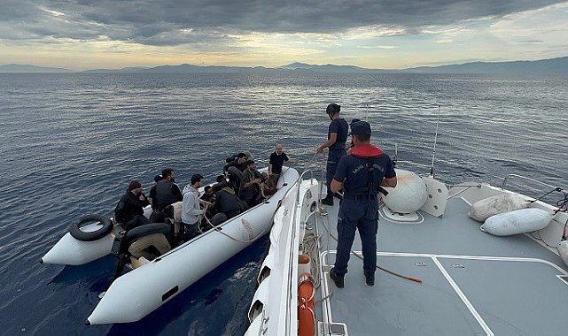 Aydın'da 19 düzensiz göçmen kurtarıldı