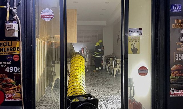 Aydın'da iş yerinde yangın paniği