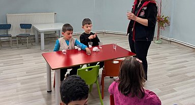 Aydıntepe'de miniklere ata tohumunun önemi ve ekolojik tarım anlatıldı