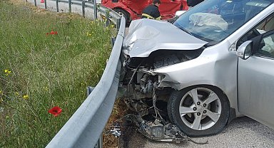 Babaeski'de trafik kazası: 3 yaralı